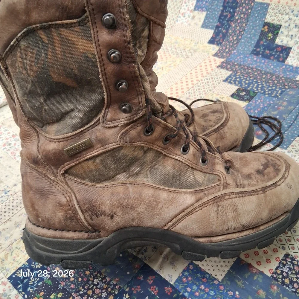 Danner Pronghorn Mens 10.5 D Brown Realtree Camo Gore-Tex Hunting Boots 42216